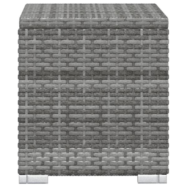 vidaXL loungestole med tebord 3 dele polyrattan grå