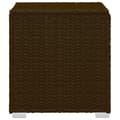 Miniatyrbillede 9 af 11: vidaXL liggestole 3 dele med tebord polyrattan brun