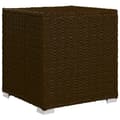 Miniatyrbillede 10 af 11: vidaXL liggestole 3 dele med tebord polyrattan brun