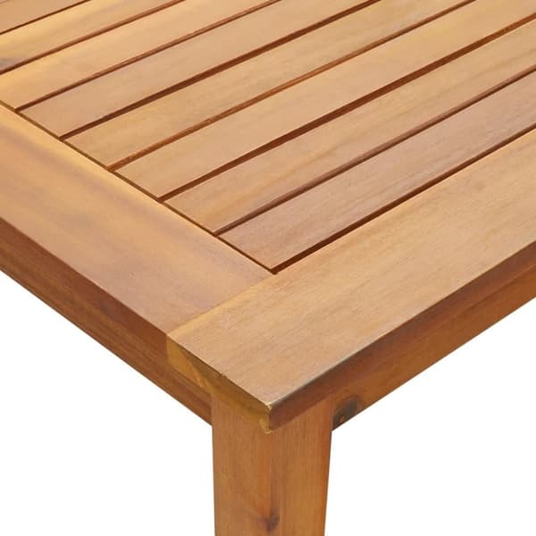 vidaXL Trädgårdsbord 140x80x74 cm massivt akaciaträ