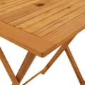 Miniatyrbillede 6 af 9: vidaXL foldbart havebord 60x60x75 cm massivt akacietræ