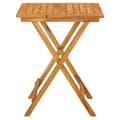 Miniatyrbillede 2 af 9: vidaXL foldbart havebord 60x60x75 cm massivt akacietræ