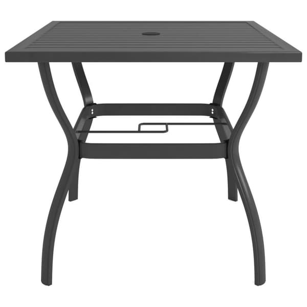 vidaXL Trädgårdsbord antracit 81,5x81,5x72 cm stål