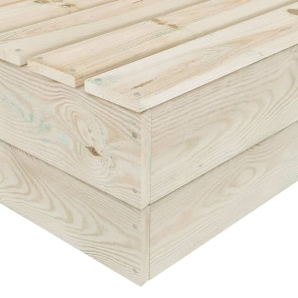 vidaXL Hagebord 60x60x30 cm impregnert gran