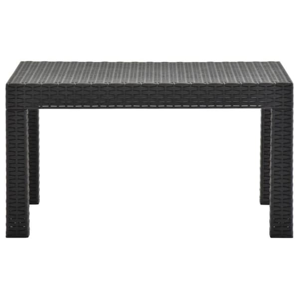 vidaXL havebord 58x58x41 cm PP antracitgrå