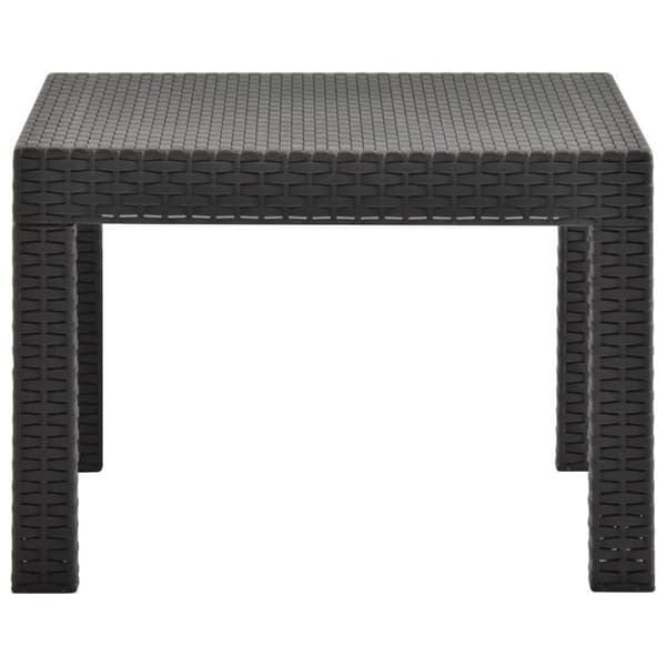 vidaXL havebord 58x58x41 cm PP antracitgrå