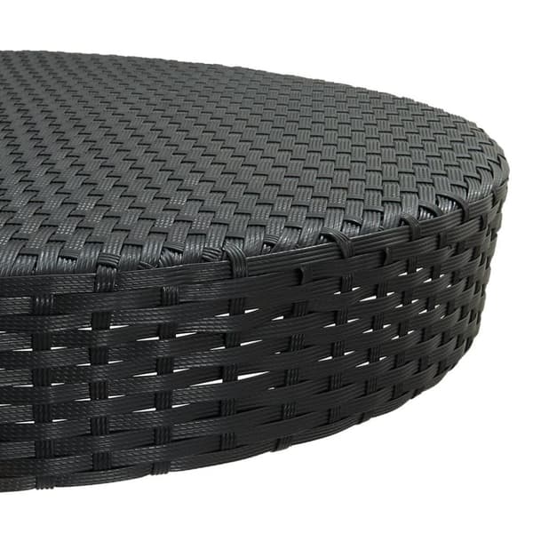 vidaXL Hagebord svart 75,5x106 cm polyrotting