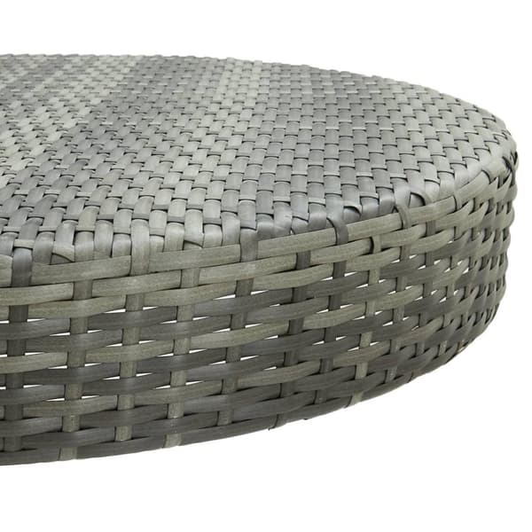 vidaXL Trädgårdsbord grå 75,5x106 cm konstrotting