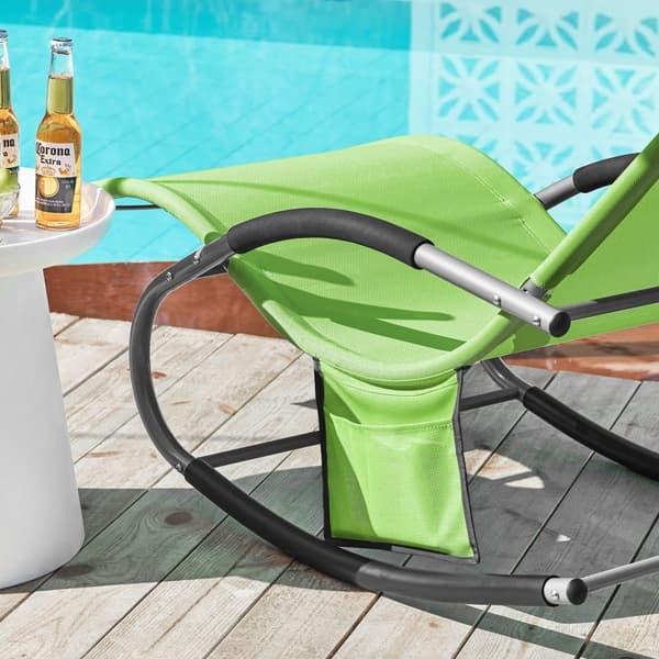 SoBuy Keinutuolit 2 kpl – Ulkokäyttöön, Ergonominen Vihreä OGS28-GRx2