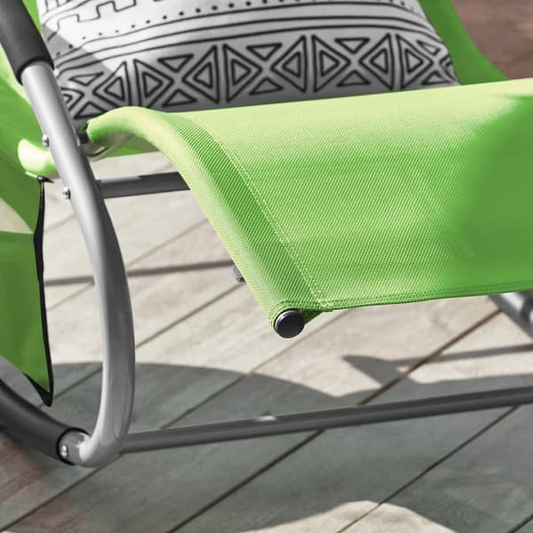 SoBuy Keinutuolit 2 kpl – Ulkokäyttöön, Ergonominen Vihreä OGS28-GRx2