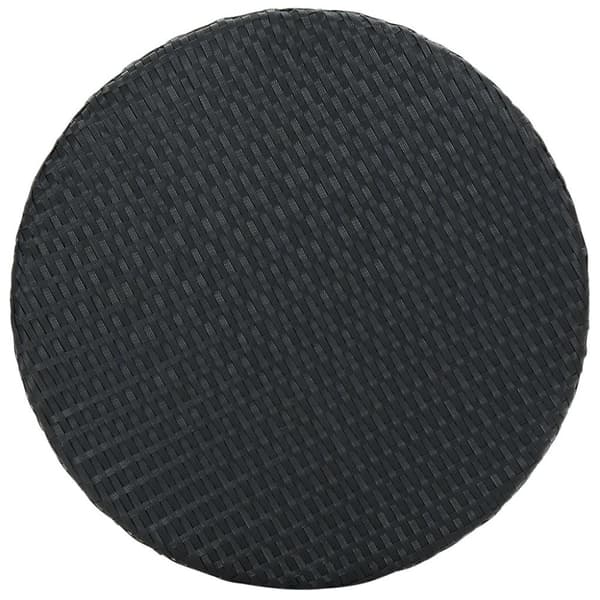vidaXL Trädgårdsbord svart 60,5x106 cm konstrotting