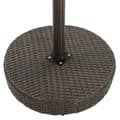 Miniatyrbillede 3 af 5: vidaXL havebord 75,5x106 cm polyrattan brun