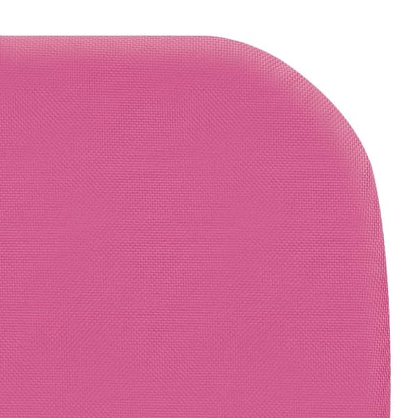 vidaXL Hopfällbara solsängar 2 st stål och tyg rosa