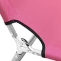 Miniatyrbillede 6 af 8: vidaXL foldbar liggestol stål og stof pink