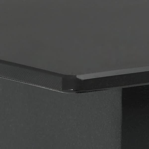vidaXL havebord 190x90x74 cm stål og glas sort