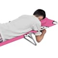 Miniatyrbillede 2 af 7: vidaXL foldbar liggestol med nakkehynde stål pink