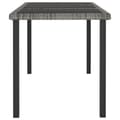Miniatyrbillede 3 af 5: vidaXL havebord 180x70x73 cm polyrattan grå