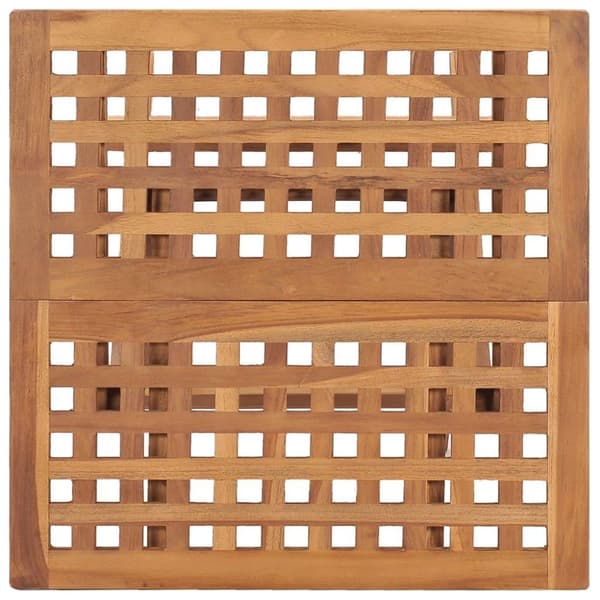 vidaXL foldbart havebord 50x50x50 cm massivt teaktræ