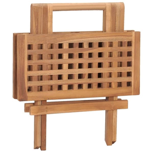 vidaXL foldbart havebord 50x50x50 cm massivt teaktræ