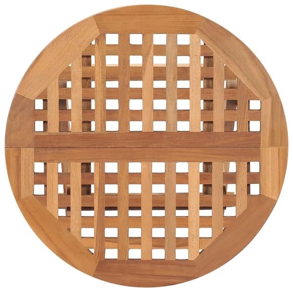 vidaXL Sammenleggbart hagebord 50x50x50 cm heltre teak