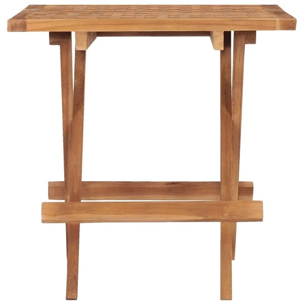 vidaXL Sammenleggbart hagebord 50x50x50 cm heltre teak