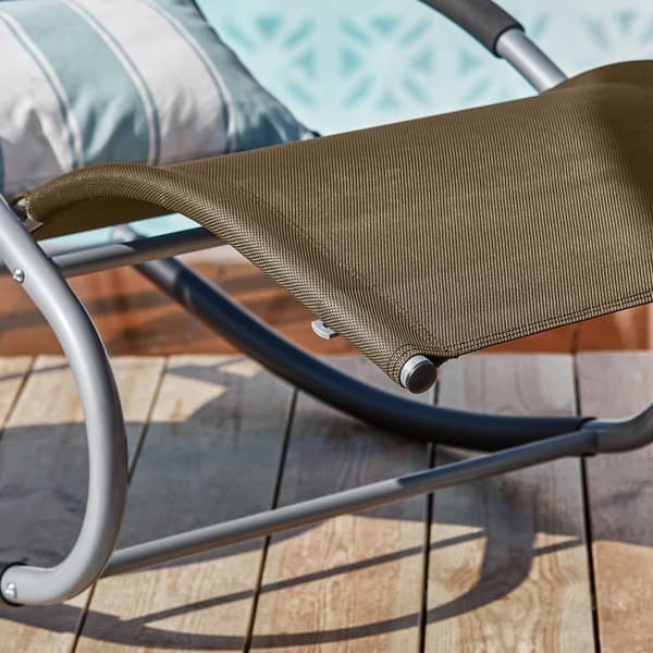 SoBuy Keinutuolit – Ulkokäyttöön, Ergonominen Ruskea OGS28-BR