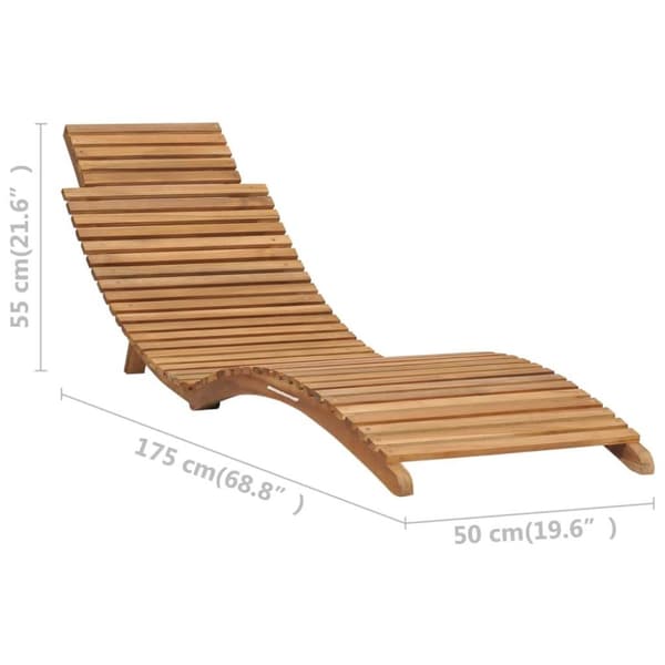 vidaXL Sammenleggbar hagesofagruppe heltre teak