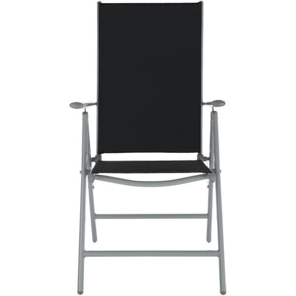 Matgrupp i Aluminium med 4 stolar - silver