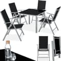 Miniatyrbild 1 av 10: Matgrupp i Aluminium med 4 stolar - silver