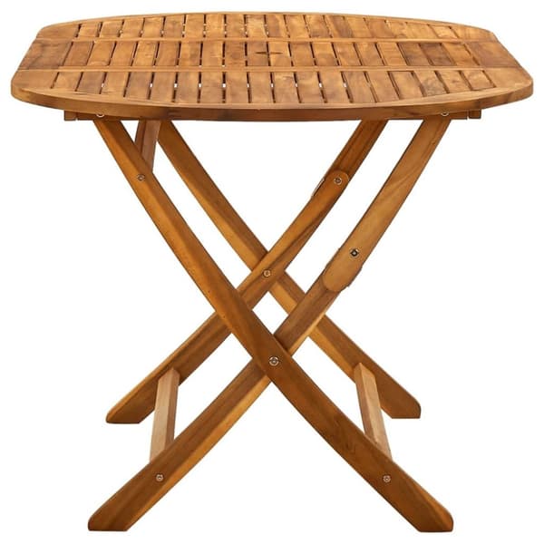 vidaXL Sammenleggbart hagebord 160x85x75 cm heltre akasie