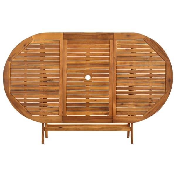 vidaXL Sammenleggbart hagebord 160x85x75 cm heltre akasie