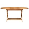 Miniatyrbilde 2 av 7: vidaXL Sammenleggbart hagebord 160x85x75 cm heltre akasie