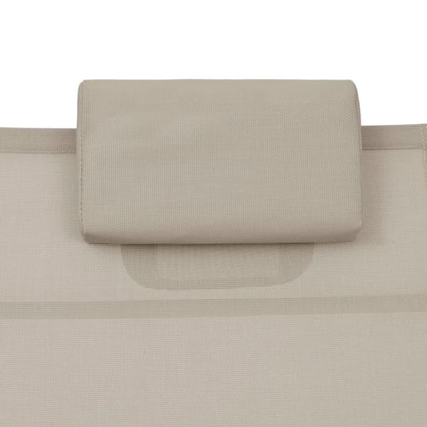 vidaXL Solseng aluminium textilene kremhvit