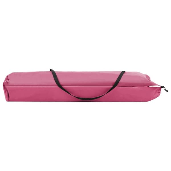vidaXL 2-personers liggestol foldbar stål pink