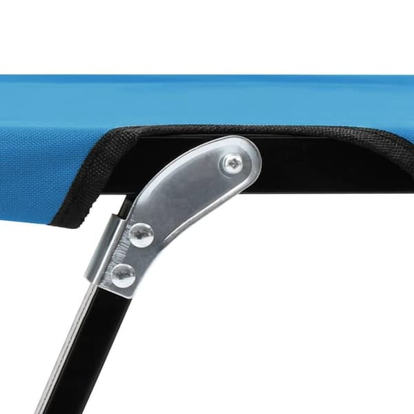 vidaXL 2-personers liggestol foldbar stål blå