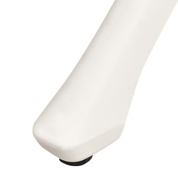 vidaXL Trädgårdsbord vit 90x90x74 cm gjuten aluminium