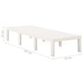 Miniatyrbilde 8 av 8: vidaXL Solseng plast hvit
