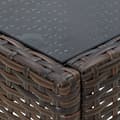 Miniatyrbillede 2 af 6: vidaXL havebord 40x40x45 cm polyrattan brun