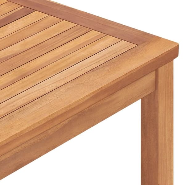 vidaXL Utendørs spisebord 160x80x77 cm heltre teak