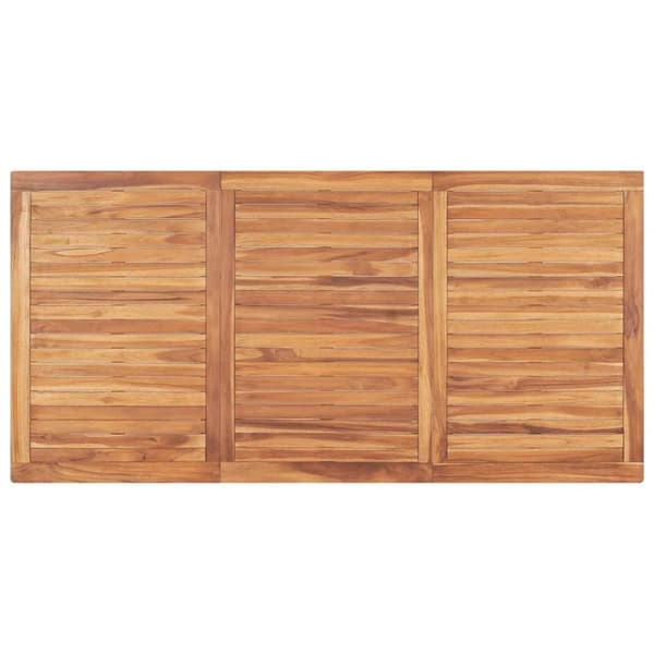 vidaXL havebord 180x90x77 cm massivt teaktræ