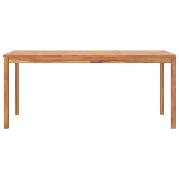 vidaXL havebord 180x90x77 cm massivt teaktræ