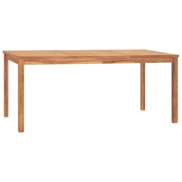 vidaXL havebord 180x90x77 cm massivt teaktræ