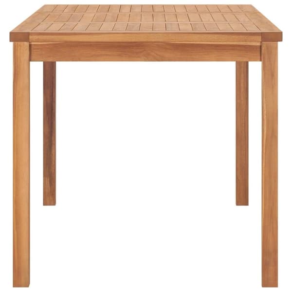 vidaXL havebord 140x80x77 cm massivt teaktræ