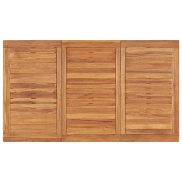 vidaXL havebord 140x80x77 cm massivt teaktræ