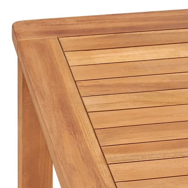 vidaXL havebord 140x80x77 cm massivt teaktræ