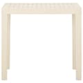 Miniatyrbillede 3 af 5: vidaXL havebord 79x65x72 cm plastik hvid