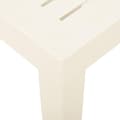 Miniatyrbillede 4 af 5: vidaXL havebord 79x65x72 cm plastik hvid