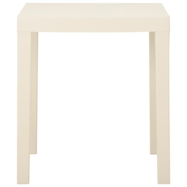 vidaXL havebord 79x65x72 cm plastik hvid