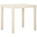 Miniatyrbillede 1 af 5: vidaXL havebord 79x65x72 cm plastik hvid