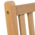 Miniatyrbild 4 av 10: vidaXL Trädgårdsstolar 2 st med grårutiga dynor massiv teak